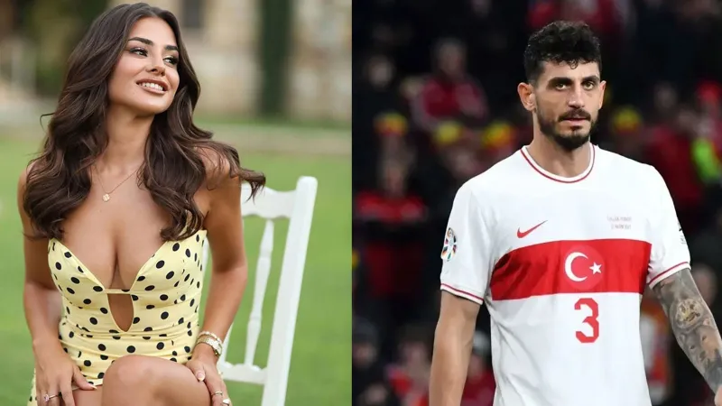 Milli futbolcu Samet Akaydın’dan oyuncu sevgilisine sürpriz evlilik teklifi!