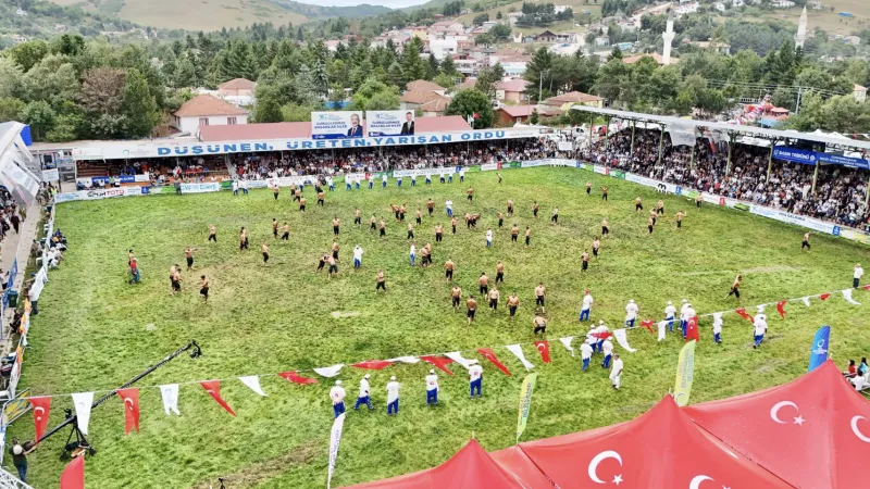 Ordu Perşembe Yaylası Festivali'nde Güreş Heyecanı Dorukta!
