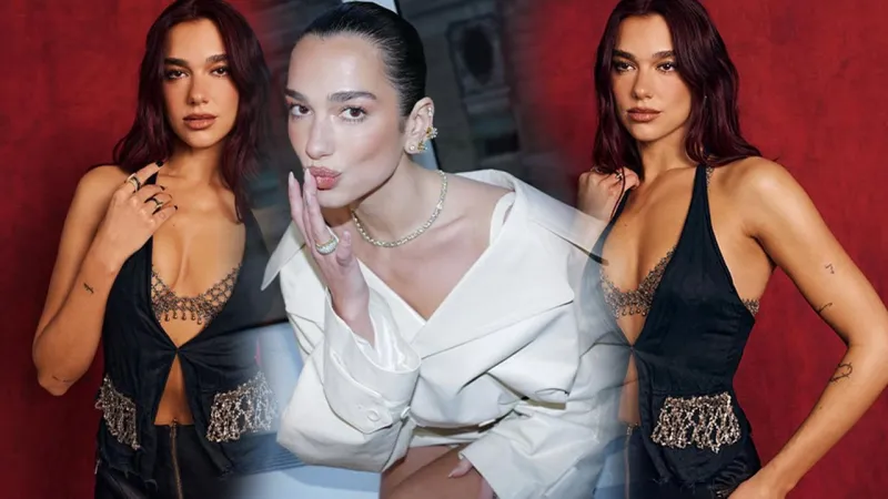 Tatil pozunda sınırları zorlayan Dua Lipa